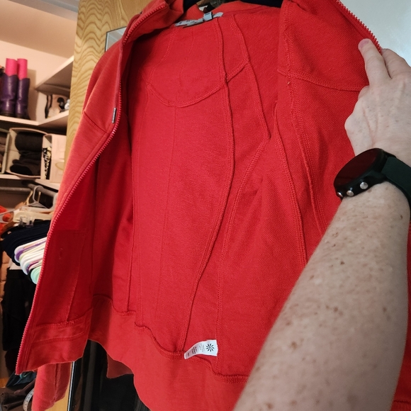 Athleta Zip Up Hoodie, Full Length XXS, red - Picture 12 of 12